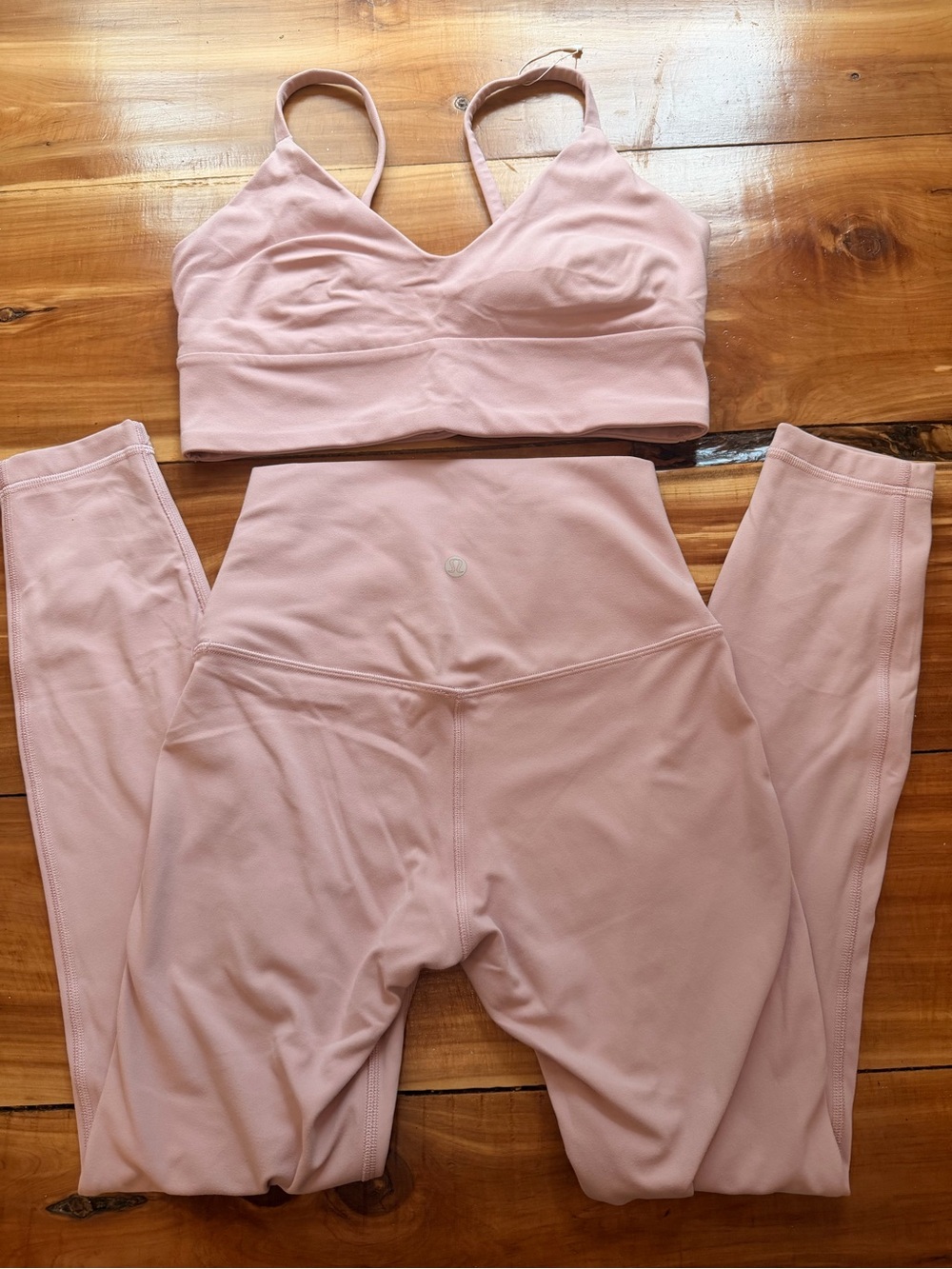 Lululemon Align Leggings and Focuser Bra Set, 2025 Release, Pink Haze 🤍🩷🤍🩷